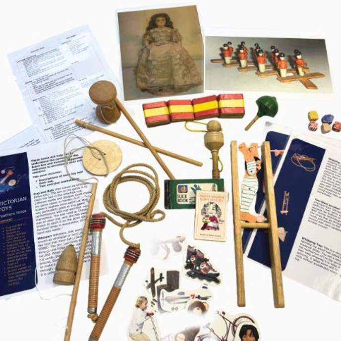 Collection of replica Victorian toys